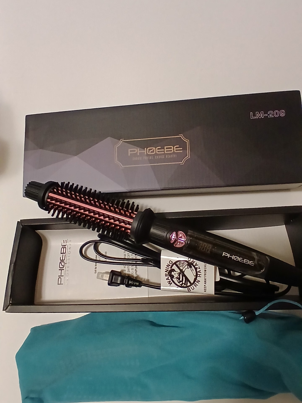 PHOEBE Curling Iron Brush Brand New Styling Tool